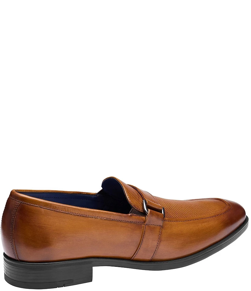 Johnston & Murphy Men's Gibbons Embossed Bit Buckle Loafers