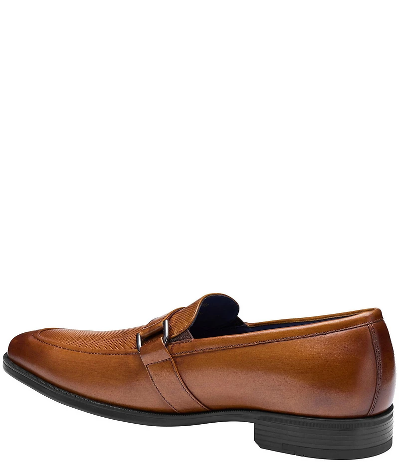 Johnston & Murphy Men's Gibbons Embossed Bit Buckle Loafers