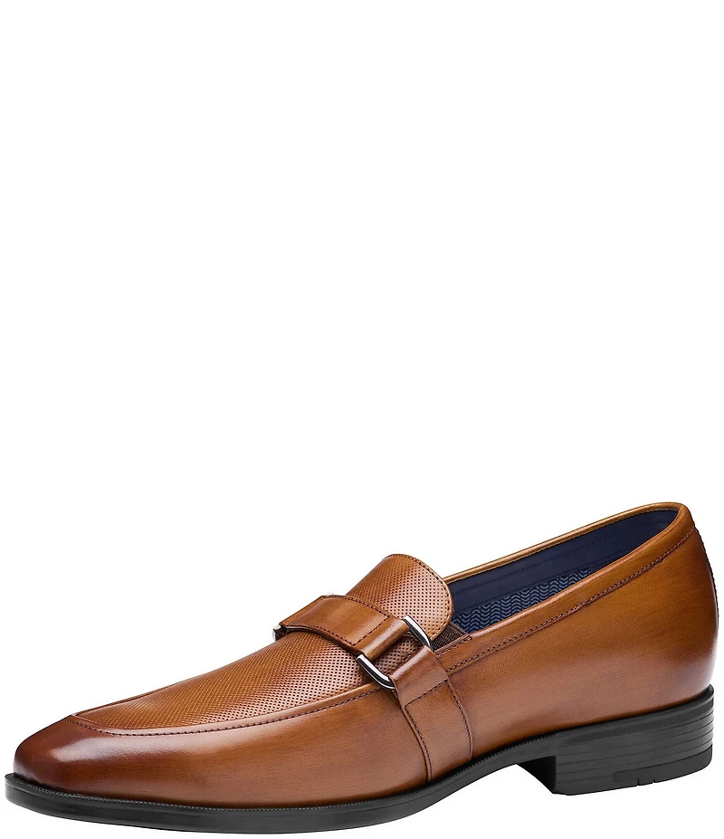 Johnston & Murphy Men's Gibbons Embossed Bit Buckle Loafers