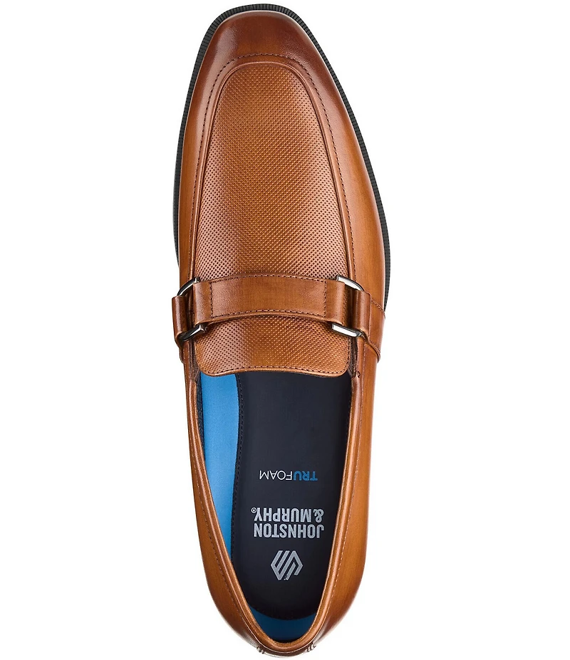 Johnston & Murphy Men's Gibbons Embossed Bit Buckle Loafers