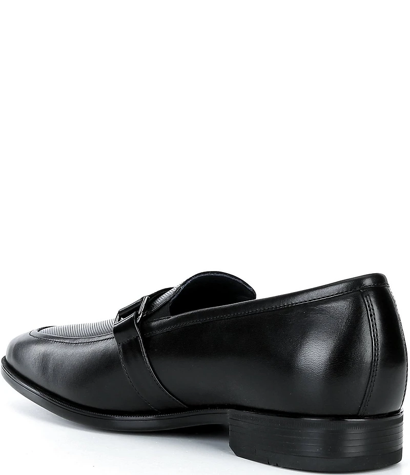 Johnston & Murphy Mens Gibbons Embossed Bit Buckle Loafers