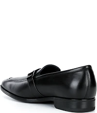 Johnston & Murphy Mens Gibbons Embossed Bit Buckle Loafers