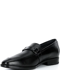 Johnston & Murphy Mens Gibbons Embossed Bit Buckle Loafers