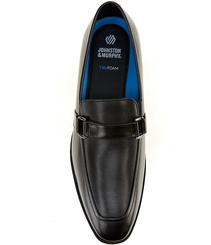 Johnston & Murphy Mens Gibbons Embossed Bit Buckle Loafers