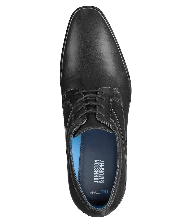 Johnston & Murphy Men's Gibbons Leather Plain Toe Lace Up Oxfords