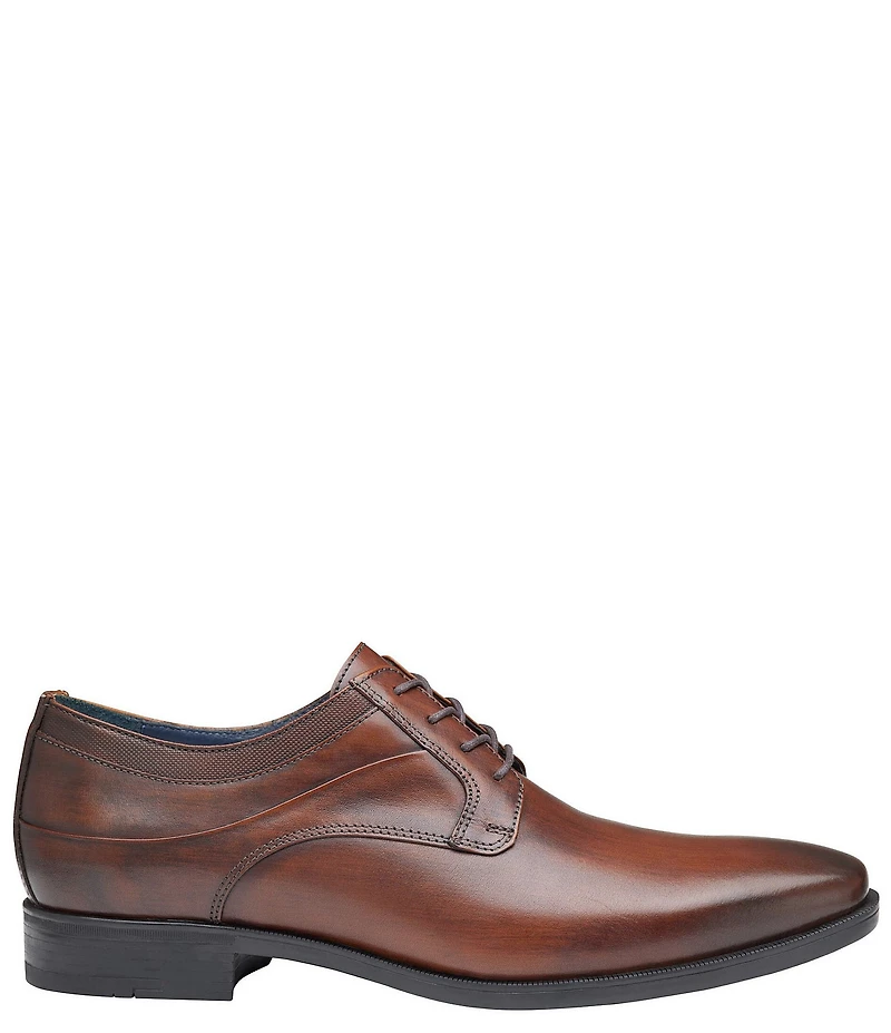 Johnston & Murphy Men's Gibbons Leather Plain Toe Lace Up Oxfords