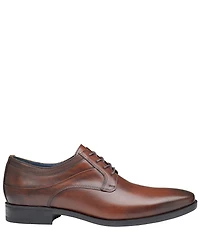 Johnston & Murphy Men's Gibbons Leather Plain Toe Lace Up Oxfords