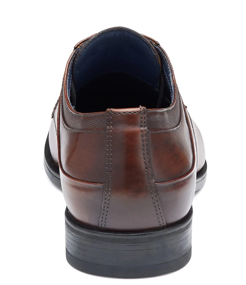 Johnston & Murphy Men's Gibbons Leather Plain Toe Lace Up Oxfords