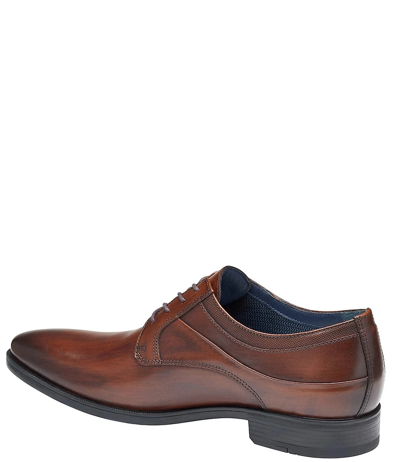 Johnston & Murphy Men's Gibbons Leather Plain Toe Lace Up Oxfords