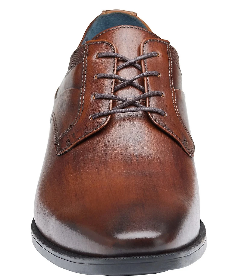 Johnston & Murphy Men's Gibbons Leather Plain Toe Lace Up Oxfords