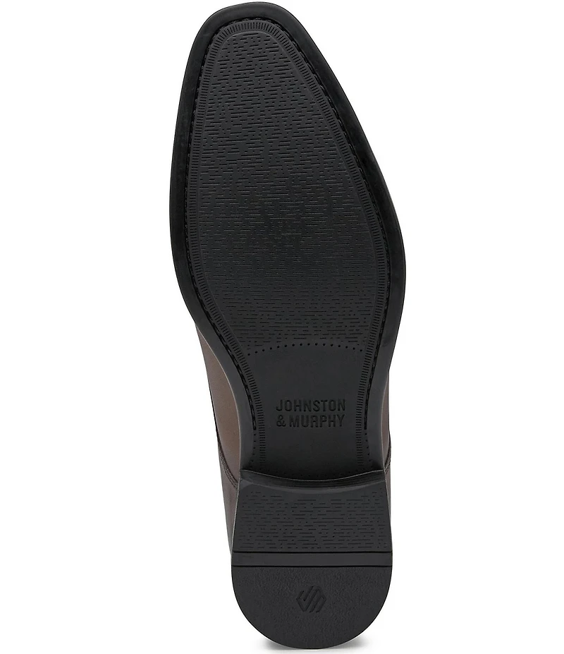 Johnston & Murphy Men's Gibbons Leather Plain Toe Lace Up Oxfords