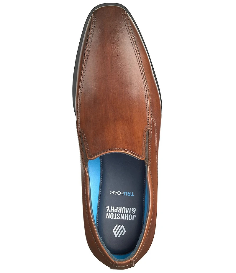 Johnston & Murphy Men's Gibbons Leather Bike Toe Oxfords