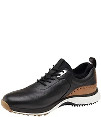 Johnston & Murphy Men's H1-Luxe Hybrid XC4 Waterproof Perforated Leather Golf Sneakers