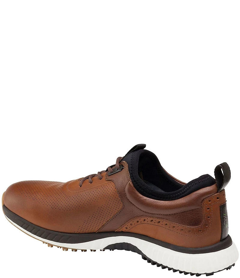 Johnston & Murphy Men's H1-Luxe Hybrid XC4 Waterproof Perforated Leather Golf Sneakers