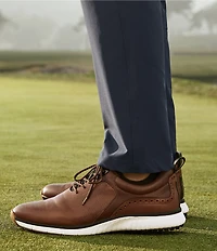 Johnston & Murphy Men's H1-Luxe Hybrid XC4 Waterproof Perforated Leather Golf Sneakers