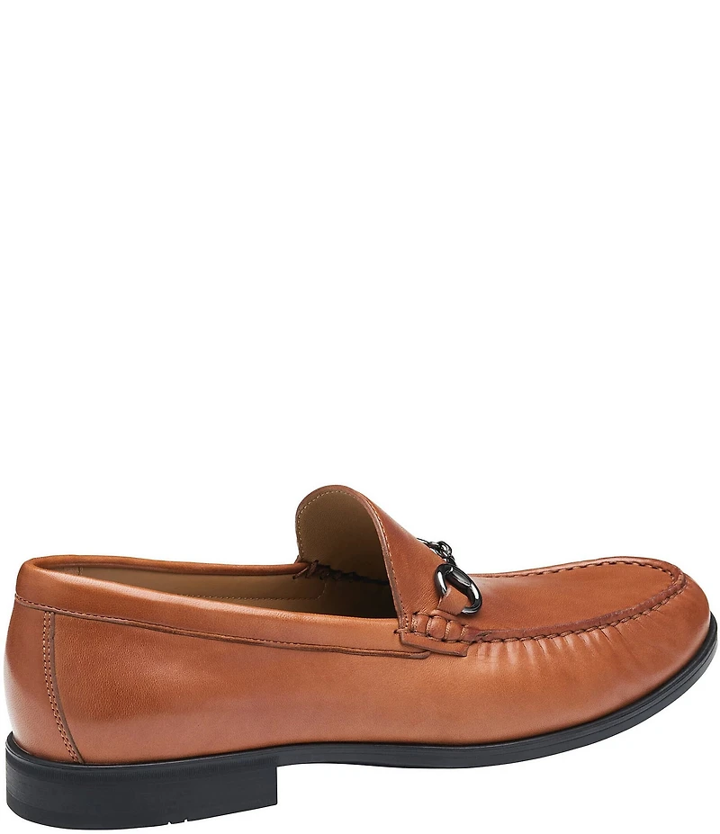 Johnston & Murphy Men's Harrison Leather Bit Buckle Slip On Loafers