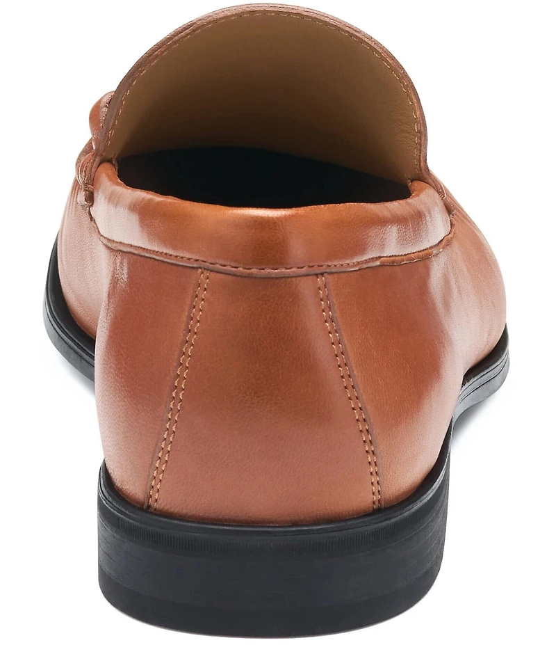 Johnston & Murphy Men's Harrison Leather Bit Buckle Slip On Loafers