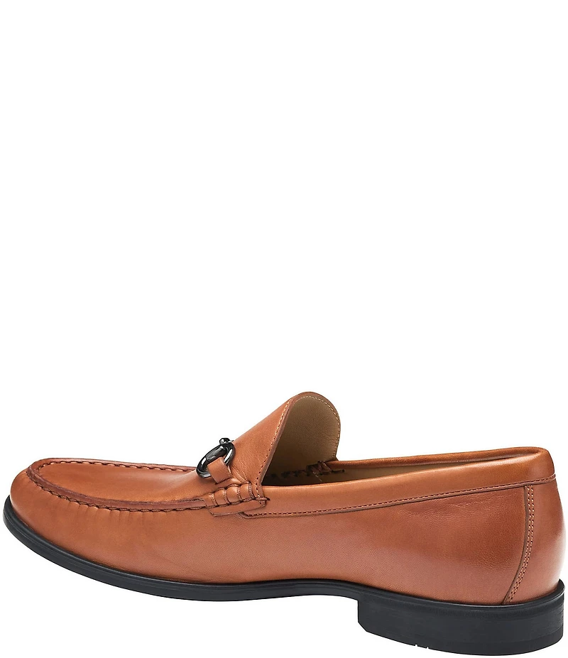 Johnston & Murphy Men's Harrison Leather Bit Buckle Slip On Loafers