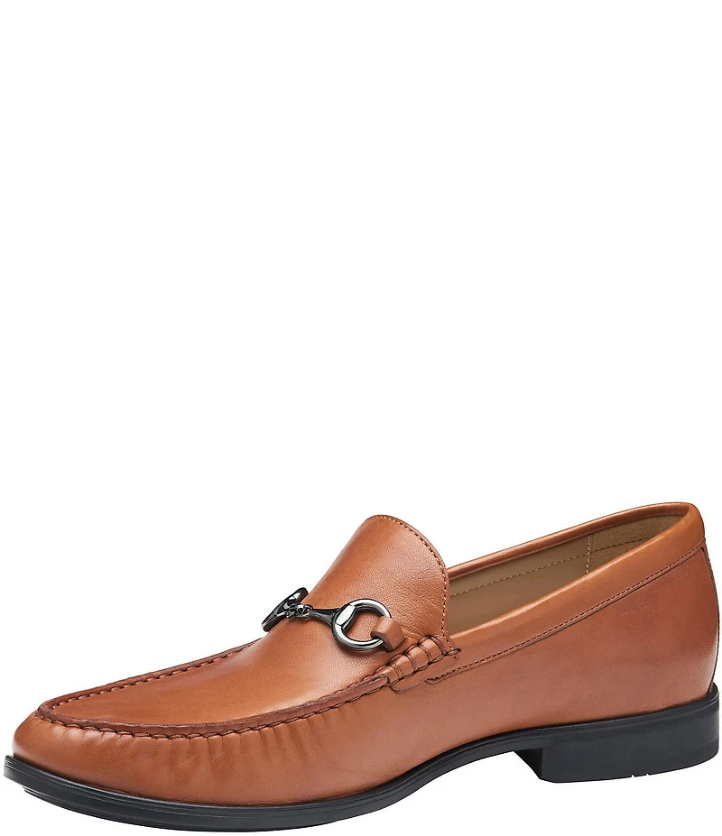 Johnston & Murphy Men's Harrison Leather Bit Buckle Slip On Loafers