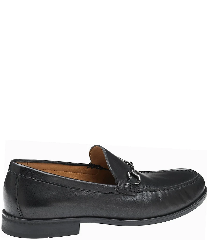 Johnston & Murphy Men's Harrison Leather Bit Buckle Slip On Loafers