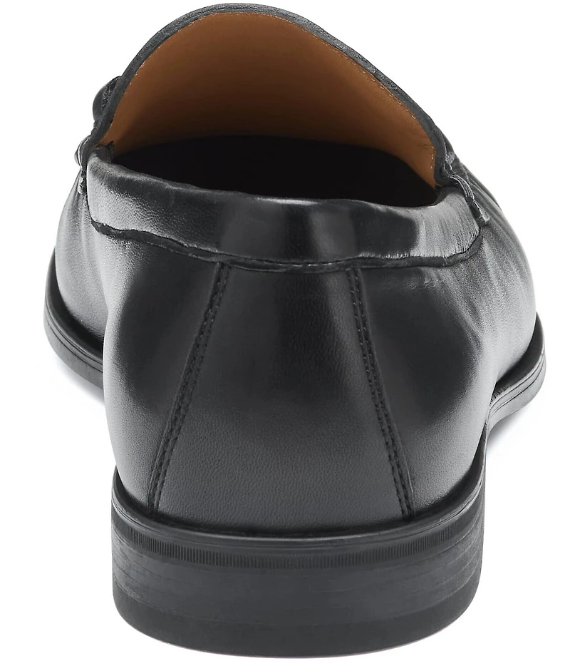 Johnston & Murphy Men's Harrison Leather Bit Buckle Slip On Loafers