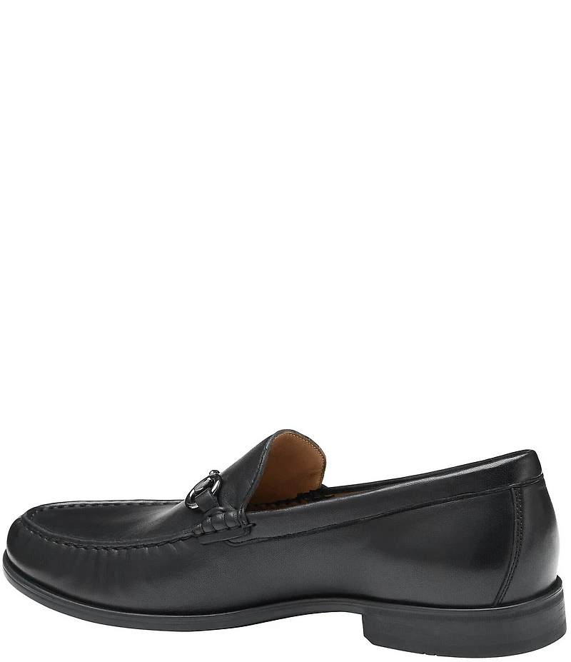 Johnston & Murphy Men's Harrison Leather Bit Buckle Slip On Loafers
