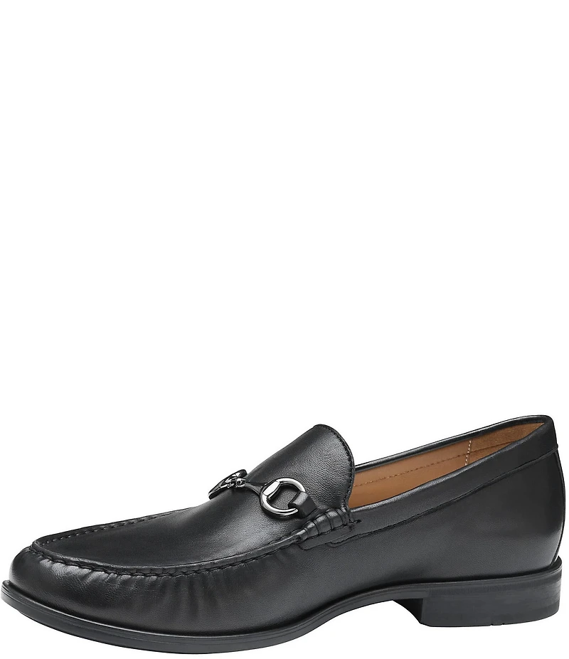 Johnston & Murphy Men's Harrison Leather Bit Buckle Slip On Loafers