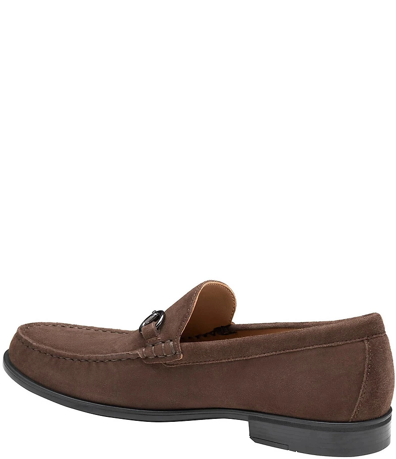 Johnston & Murphy Men's Harrison Suede Bit Buckle Loafers