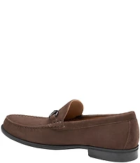 Johnston & Murphy Men's Harrison Suede Bit Buckle Loafers