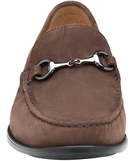 Johnston & Murphy Men's Harrison Suede Bit Buckle Loafers