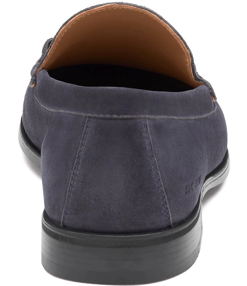 Johnston & Murphy Men's Harrison Suede Bit Buckle Loafers