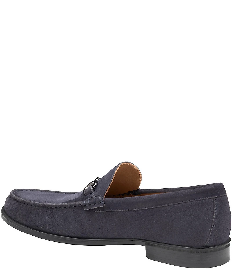 Johnston & Murphy Men's Harrison Suede Bit Buckle Loafers