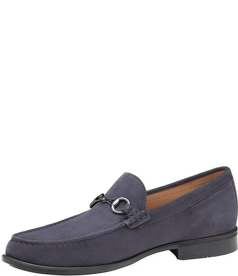 Johnston & Murphy Men's Harrison Suede Bit Buckle Loafers