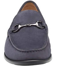 Johnston & Murphy Men's Harrison Suede Bit Buckle Loafers