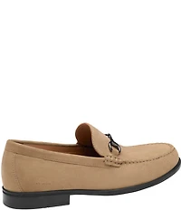 Johnston & Murphy Men's Harrison Suede Bit Buckle Loafers