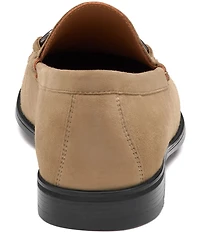 Johnston & Murphy Men's Harrison Suede Bit Buckle Loafers