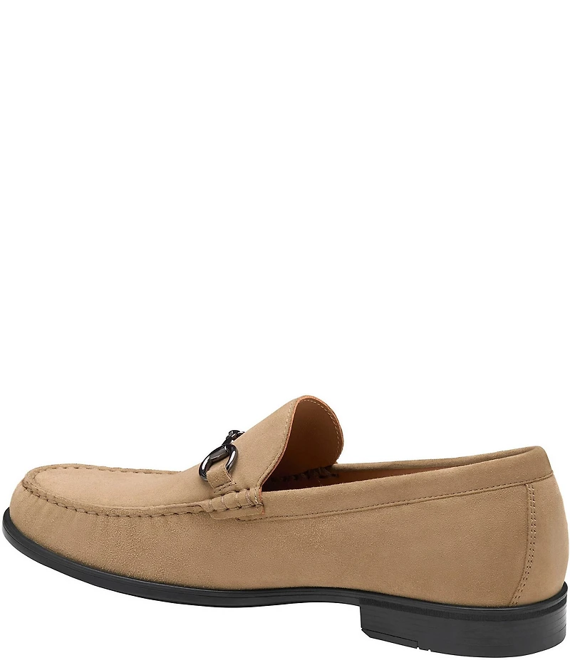 Johnston & Murphy Men's Harrison Suede Bit Buckle Loafers