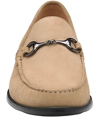 Johnston & Murphy Men's Harrison Suede Bit Buckle Loafers