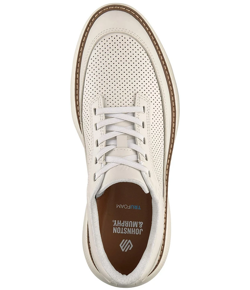 Johnston & Murphy Men's Hayden Leather Stretch Lace U-Throat Sneakers