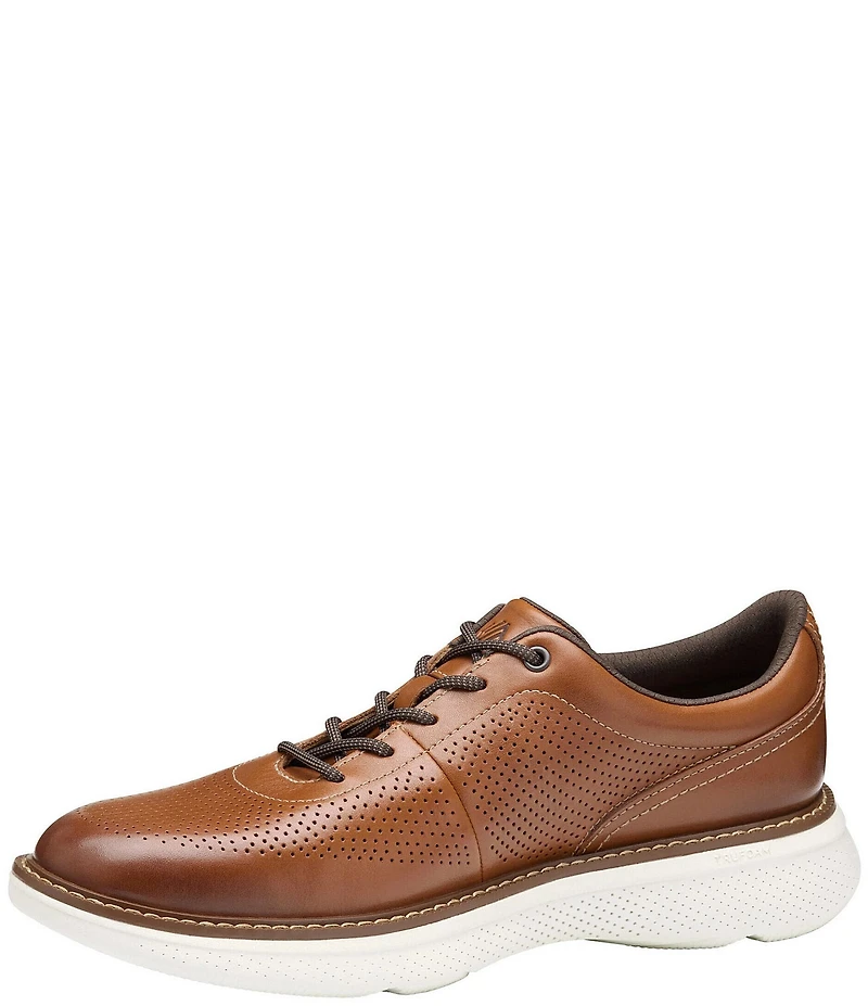 Johnston & Murphy Men's Hayden Perforated Leather U-Throat Lace Up Sneakers