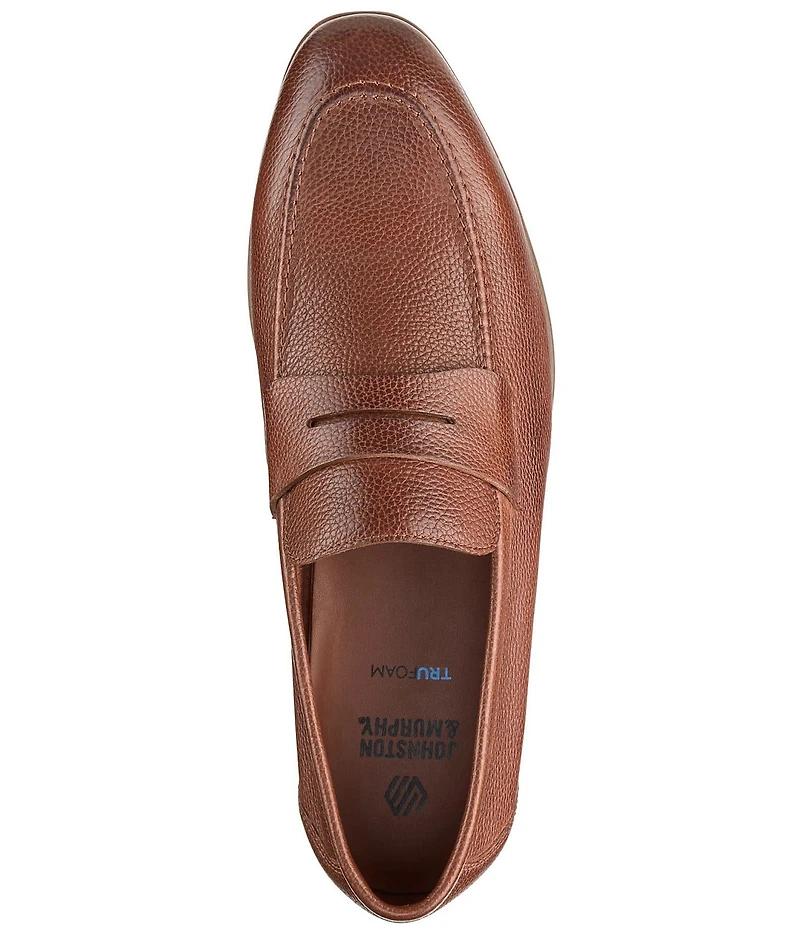 Johnston & Murphy Men's Higgins Leather Penny Keeper Loafers