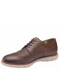 Johnston & Murphy Men's Holden Embossed Leather Wingtip Brogue Detail Oxfords