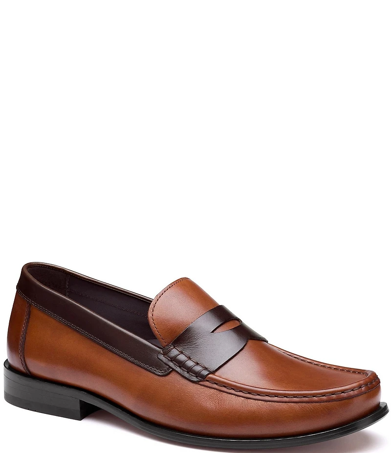 Johnston & Murphy Men's Humphrey Leather Penny Loafers