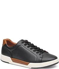 Johnston & Murphy Mens Kendall Lace-to-Toe Leather Sneakers