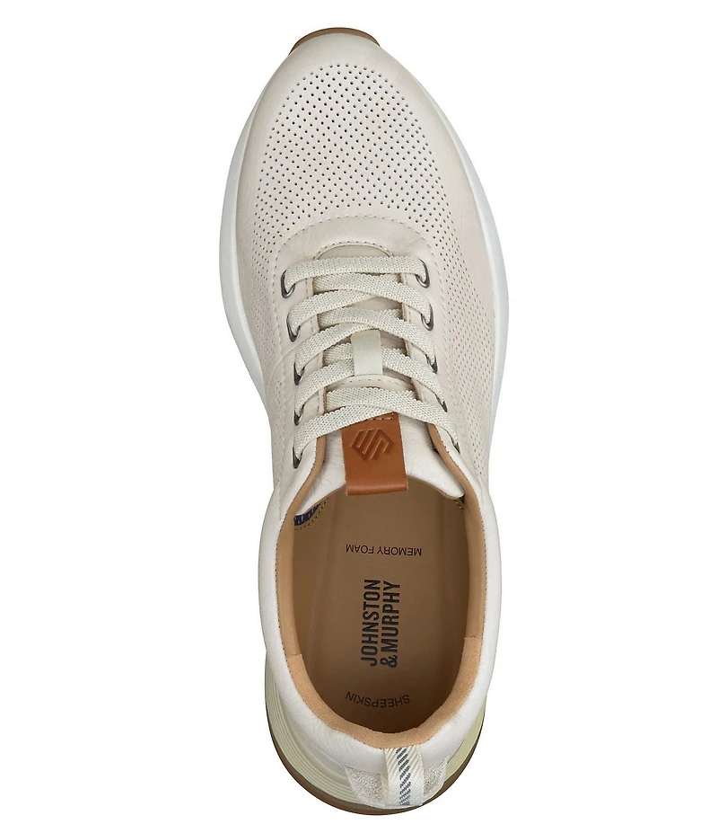 Johnston & Murphy Men's Kinnon Perforated Leather Sneakers