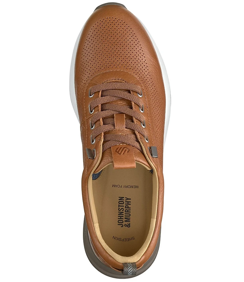 Johnston & Murphy Men's Kinnon Perforated Leather Sneakers