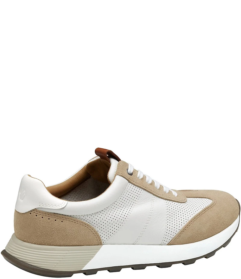Johnston & Murphy Men's Kinnon T-Toe Perforated Leather Lace Up Sneakers