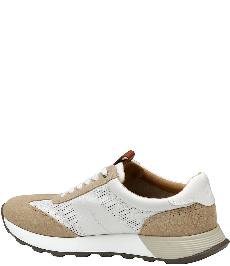 Johnston & Murphy Men's Kinnon T-Toe Perforated Leather Lace Up Sneakers