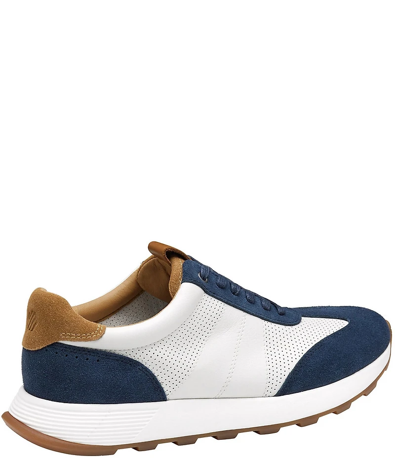 Johnston & Murphy Men's Kinnon T-Toe Perforated Leather Lace Up Sneakers