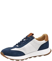 Johnston & Murphy Men's Kinnon T-Toe Perforated Leather Lace Up Sneakers